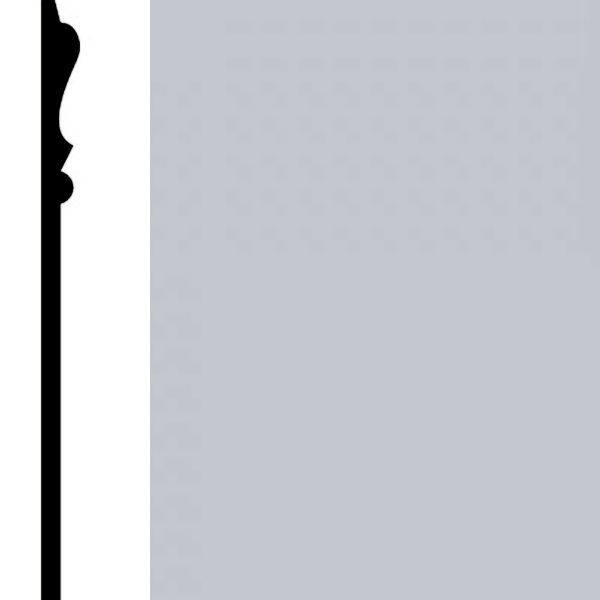 Picture of Burke - Edge Effects Elegance 6 Wall Base Sky Gray
