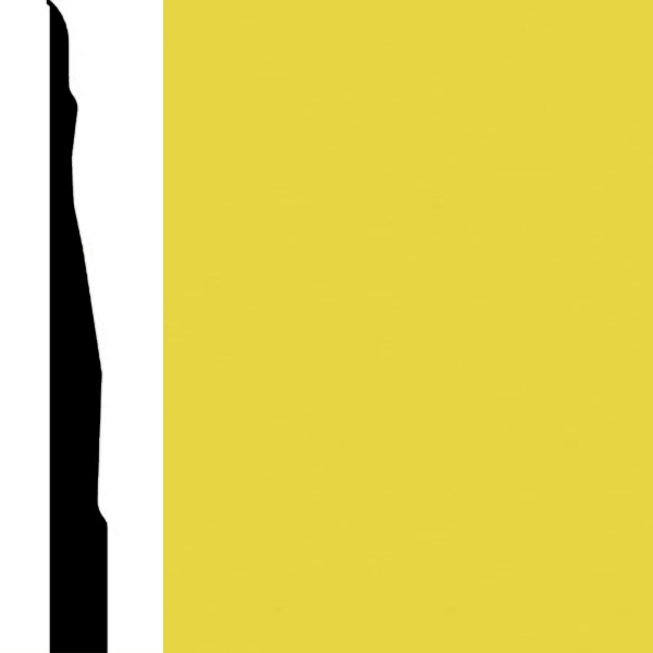 Picture of Burke - Edge Effects Marquee 4 1/4 Wall Base Daffodil
