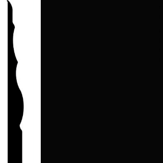 Picture of Burke - Edge Effects Sophisticate 4 1/4 Wall Base Black