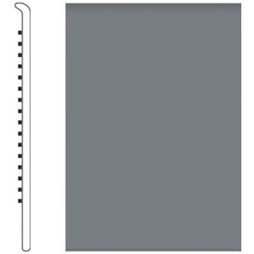 Picture of Roppe - 700 Series Wall Base 2 1/2 (No Toe Base) Dark Gray