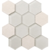 Picture of Tesoro - Metropolitan Stone and Glass Blends Hexagon Mosaic Chablis
