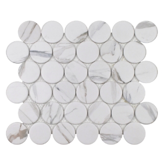 Picture of Tesoro - Native Penny Mosaic Calacatta
