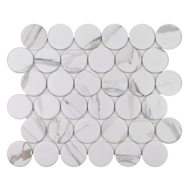 Picture of Tesoro - Native Penny Mosaic Calacatta