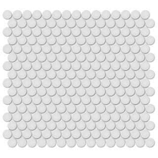 Picture of Tesoro - Soho Penny Round Mosaic Gallery Grey Glossy
