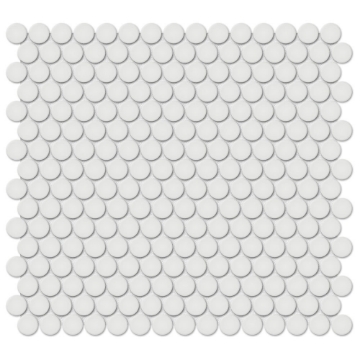 Picture of Tesoro - Soho Penny Round Mosaic Vintage Grey Glossy