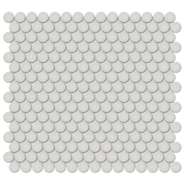 Picture of Tesoro - Soho Penny Round Mosaic Halo Grey Matte