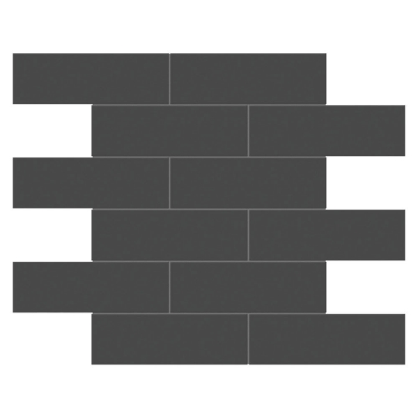 Picture of Tesoro - Soho Brick Matte Mosaic Retro Black