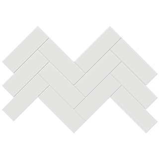 Picture of Tesoro - Soho Herringbone Mosaic Vintage Grey Glossy