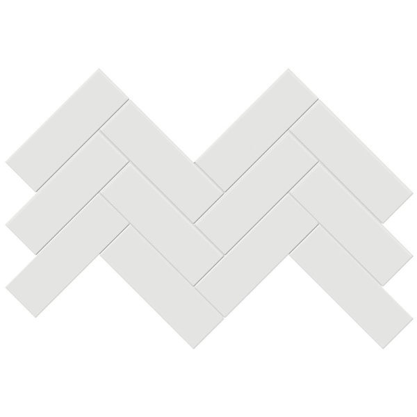 Picture of Tesoro - Soho Herringbone Mosaic Vintage Grey Glossy
