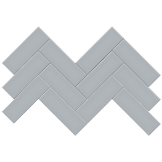 Picture of Tesoro - Soho Herringbone Mosaic Cloud Blue Matte