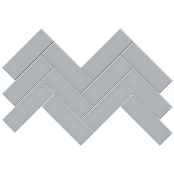 Picture of Tesoro - Soho Herringbone Mosaic Cloud Blue Matte