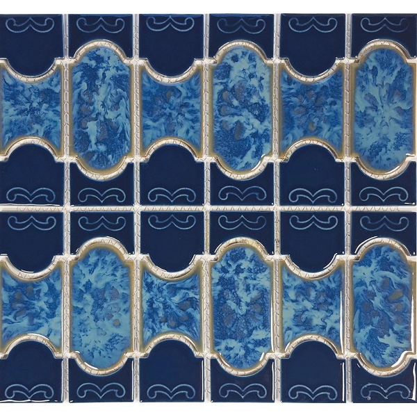 Picture of Tesoro - Botanical Mosaic Caribbean Blue