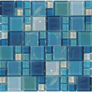 Picture of Tesoro - Lux Aqua Random Mosaic Shimmer