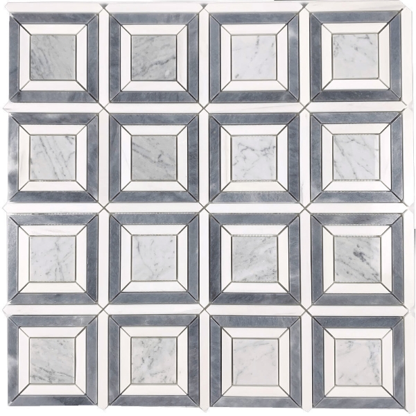 Picture of Tesoro - Metropolitan Waterjet Lente Dolomite Bianco Carrara Gray