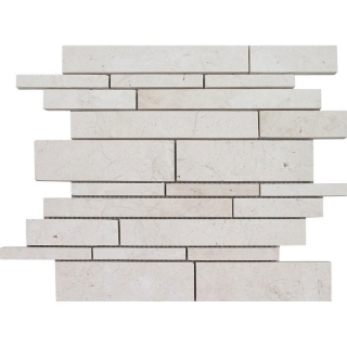 Picture of Tesoro - Pietra Antica Antiqued Stones Random Linear Mosaic Imperial Pearl