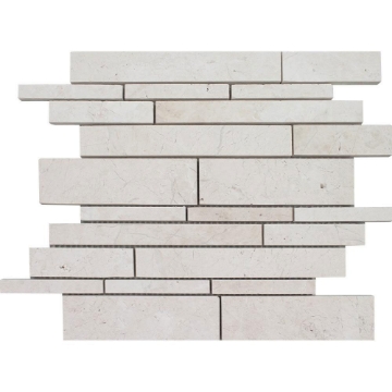 Picture of Tesoro - Pietra Antica Antiqued Stones Random Linear Mosaic Imperial Pearl