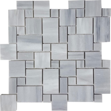 Picture of Tesoro - Pietra Antica Antiqued Stones Micro Versailles Mosaic Cirrus Dolomiti