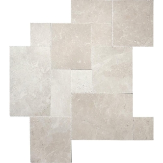 Picture of Tesoro - Pietra Antica Antiqued Stones Micro Versailles Mosaic Chateaux