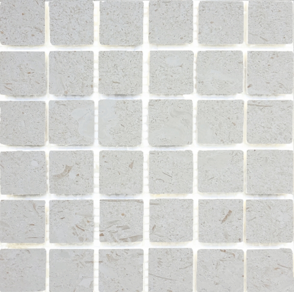 Picture of Tesoro - Pietra Antica Antiqued Stones Mosaic 2 x 2 Sand Key Shell Stone