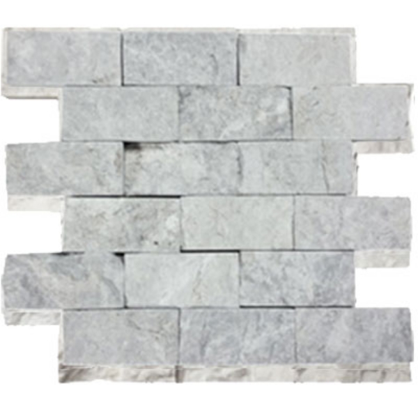 Picture of Tesoro - Pietra Antica Antiqued Stones Split Face Mosaic 2 x 4 Nuvoloso