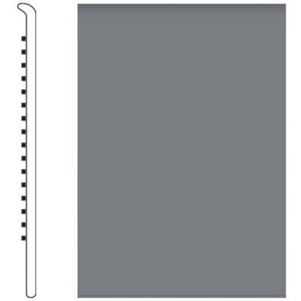 Picture of Roppe - Pinnacle Rubber Wall Base 3 1/2 (No Toe Base) Dark Gray