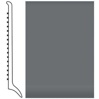 Picture of Roppe - Pinnacle Rubber Wall Base 4 (Long Toe Base) Charcoal