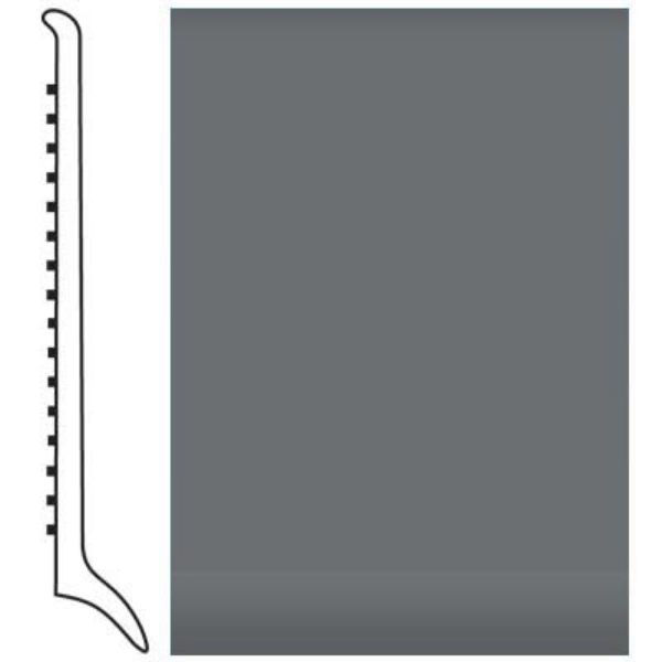 Picture of Roppe - Pinnacle Rubber Wall Base 4 (Long Toe Base) Charcoal