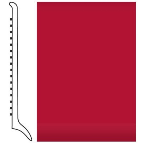 Picture of Roppe - Pinnacle Rubber Wall Base 4 (Long Toe Base) Red