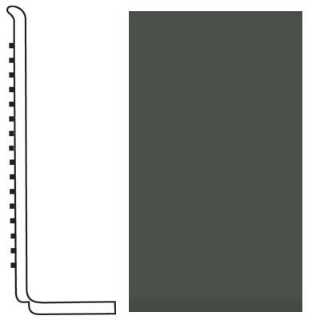 Picture of Roppe - Pinnacle Rubber Wall Base 4 (Sanitary Toe Base) Black Brown