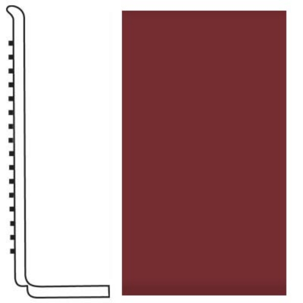 Picture of Roppe - Pinnacle Rubber Wall Base 4 (Sanitary Toe Base) Cinnabar