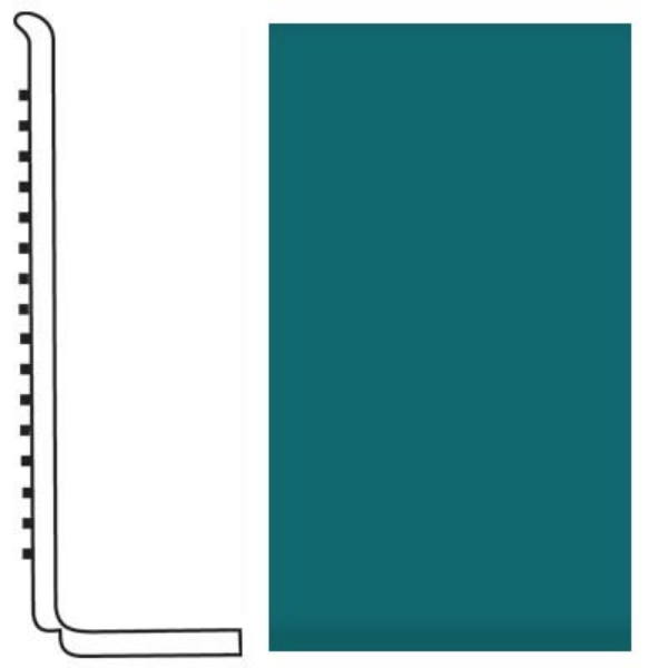 Picture of Roppe - Pinnacle Rubber Wall Base 4 (Sanitary Toe Base) Peacock