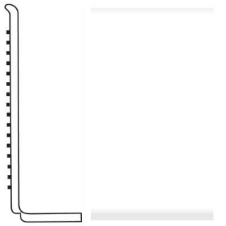 Picture of Roppe - Pinnacle Rubber Wall Base 4 (Sanitary Toe Base) Snow