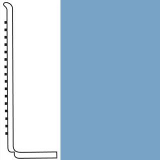 Picture of Roppe - Pinnacle Rubber Wall Base 4 (Sanitary Toe Base) Bluebell