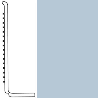 Picture of Roppe - Pinnacle Rubber Wall Base 4 (Sanitary Toe Base) Peaceful Blue