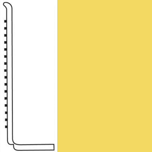Picture of Roppe - Pinnacle Rubber Wall Base 4 (Sanitary Toe Base) Daffodil