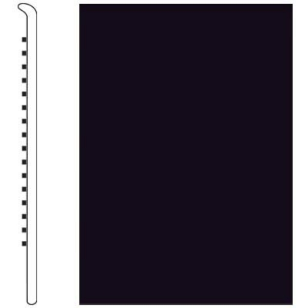 Picture of Roppe - Pinnacle Rubber Wall Base 4 (No Toe Base) Black