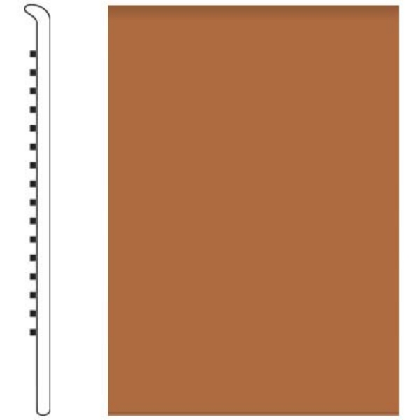 Picture of Roppe - Pinnacle Rubber Wall Base 4 (No Toe Base) Brick