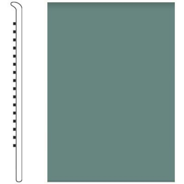 Picture of Roppe - Pinnacle Rubber Wall Base 4 (No Toe Base) Hunter Green