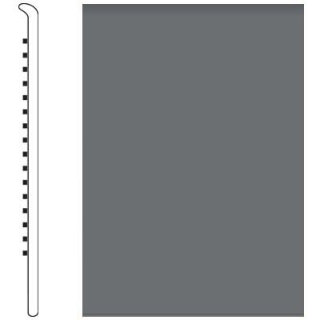 Picture of Roppe - Pinnacle Rubber Wall Base 4 1/2 (No Toe Base) Charcoal