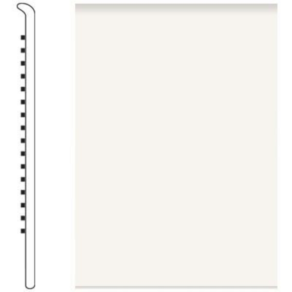 Picture of Roppe - Pinnacle Rubber Wall Base 4 1/2 (No Toe Base) White