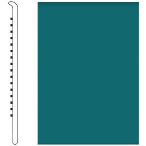 Picture of Roppe - Pinnacle Rubber Wall Base 5 (No Toe Base) Peacock