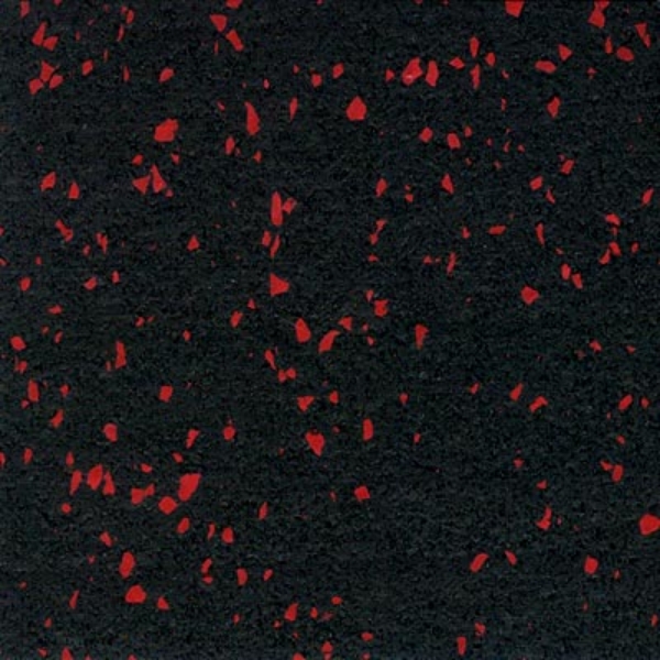 Picture of Roppe - Recoil Fitness Flooring Square Edge Tiles 20% Chip 3/8 Gauge Red