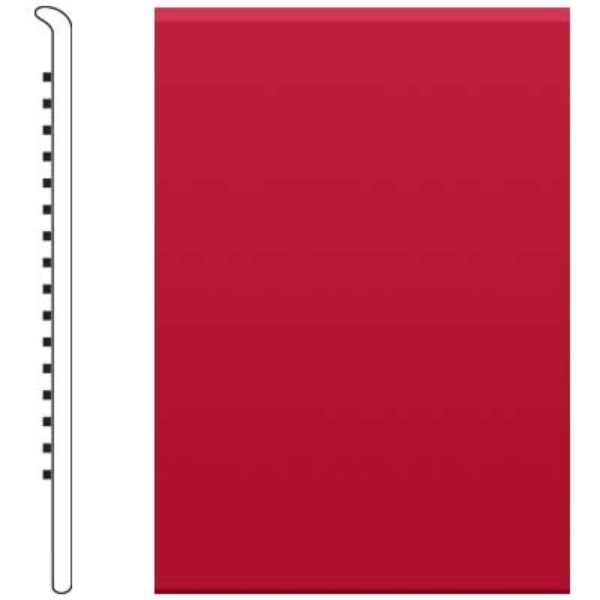 Picture of Roppe - 4 Inch 0.080 Vinyl No Toe Base Red