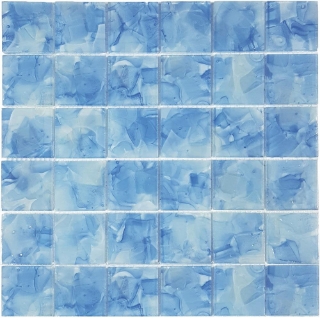 Picture of Tesoro - Flower Glass Mosaic 2 x 2 Bluebell