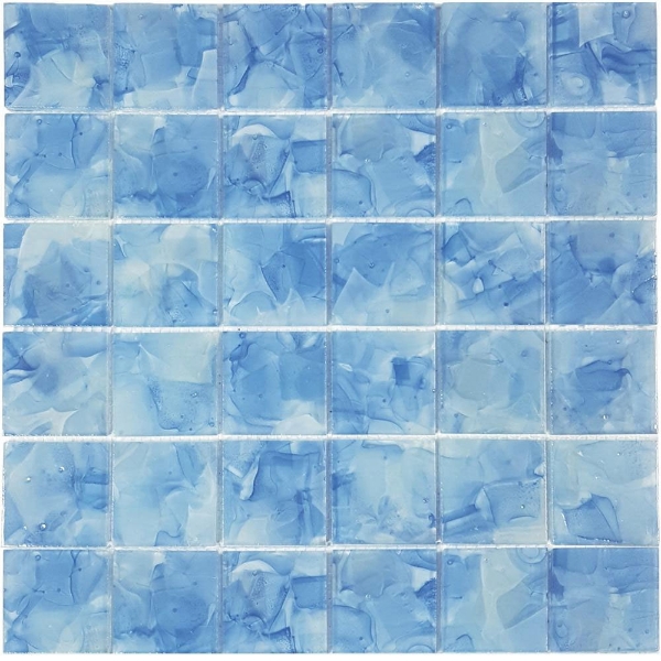 Picture of Tesoro - Flower Glass Mosaic 2 x 2 Bluebell