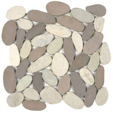 Picture of Bati Orient - Pebbles Sliced XL White/Beige