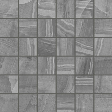 Picture of Bedrosians - Gemma Mosaic Grey Onyx Honed