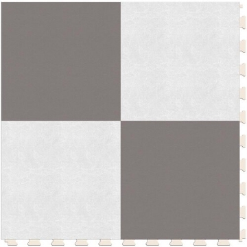 Picture of Perfection Floor Tile - Soda Pop Shop Silver and White
