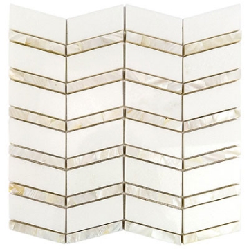 Picture of SOHO Studio Corp - Heraldry White Thassos Mother Of Pearl Line
