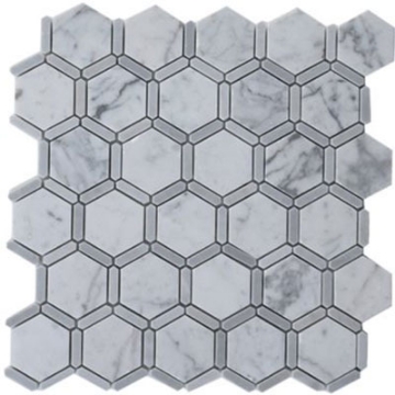 Picture of SOHO Studio Corp - Honeycomb White Carrara & Light Bardiglio